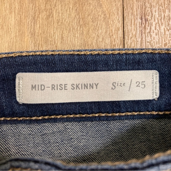 Pilcro and the Letterpress Womens Mid Rise Skinny Jeans Size 25 Medium Wash - Picture 10 of 15